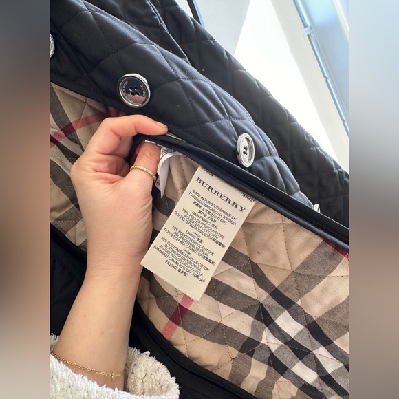 Burberry Brit Quilted Coat/Jacket Nova Check Sz. S - Picture 6 of 8